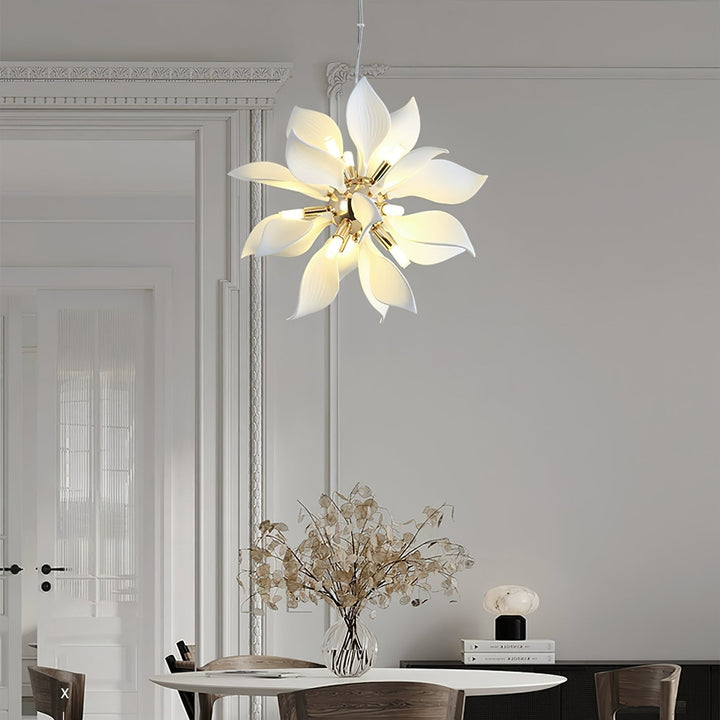 Lustra Suspension Céramique Pétales Épanouis - Neutralighting