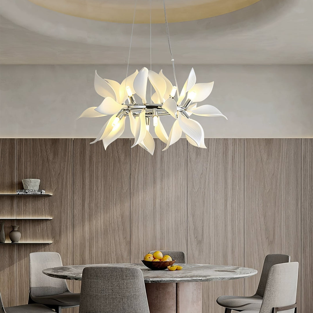 Lustra Suspension Céramique Pétales Épanouis - Neutralighting