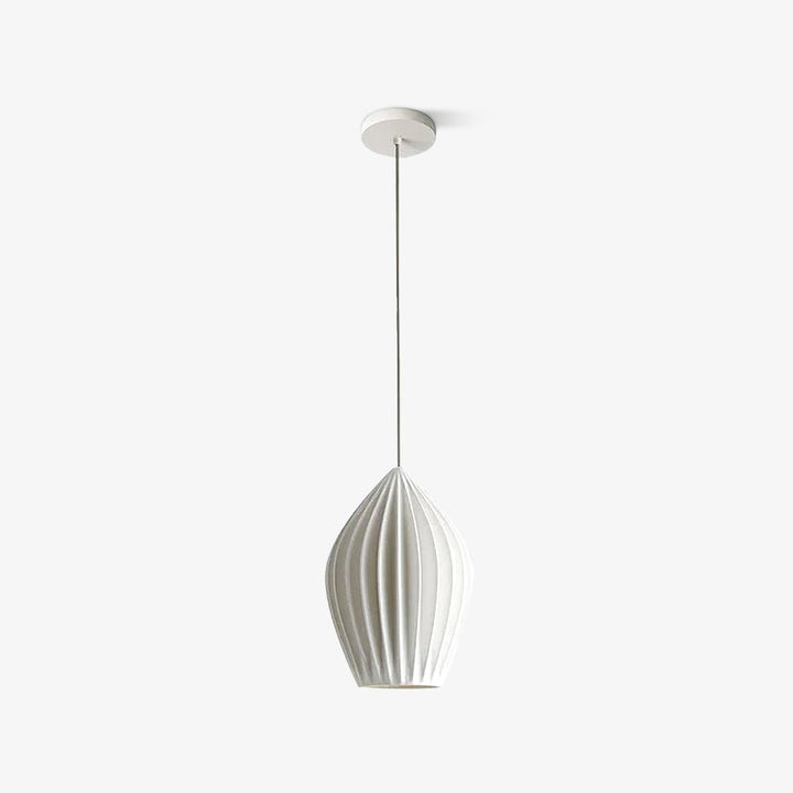 Solara Lampe à suspension en céramique côtelée en porcelaine élégante - Neutralighting