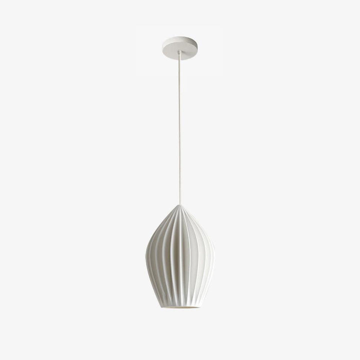 Solara Lampe à suspension en céramique côtelée en porcelaine élégante - Neutralighting