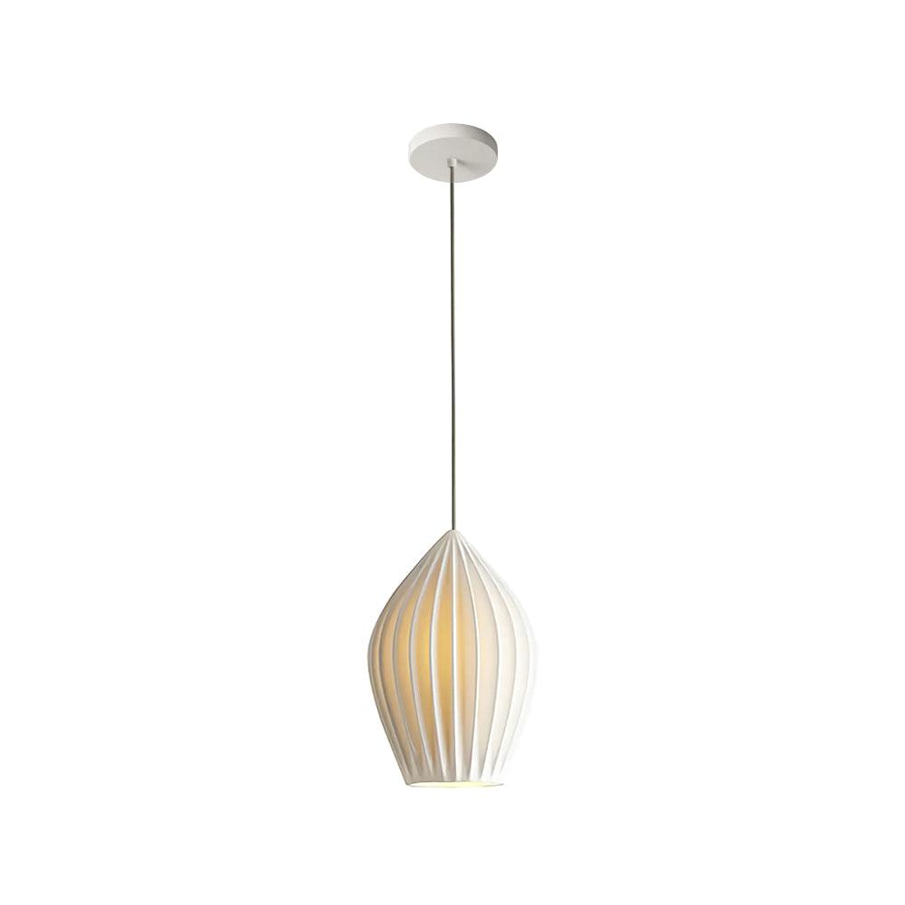 Solara Lampe à suspension en céramique côtelée en porcelaine élégante - Neutralighting