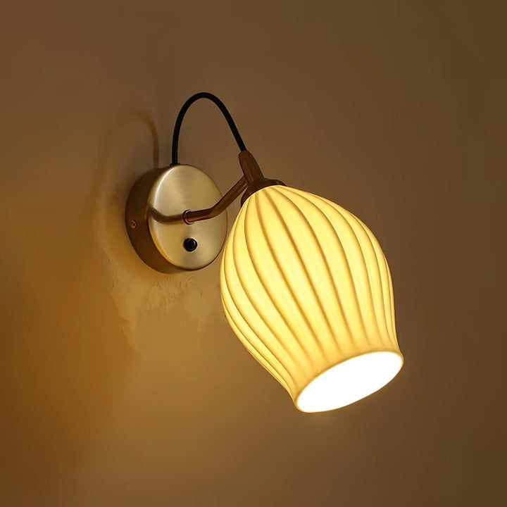 Zotalisra Moderne Minimaliste Côtes Céramique Applique Lumière - Neutralighting