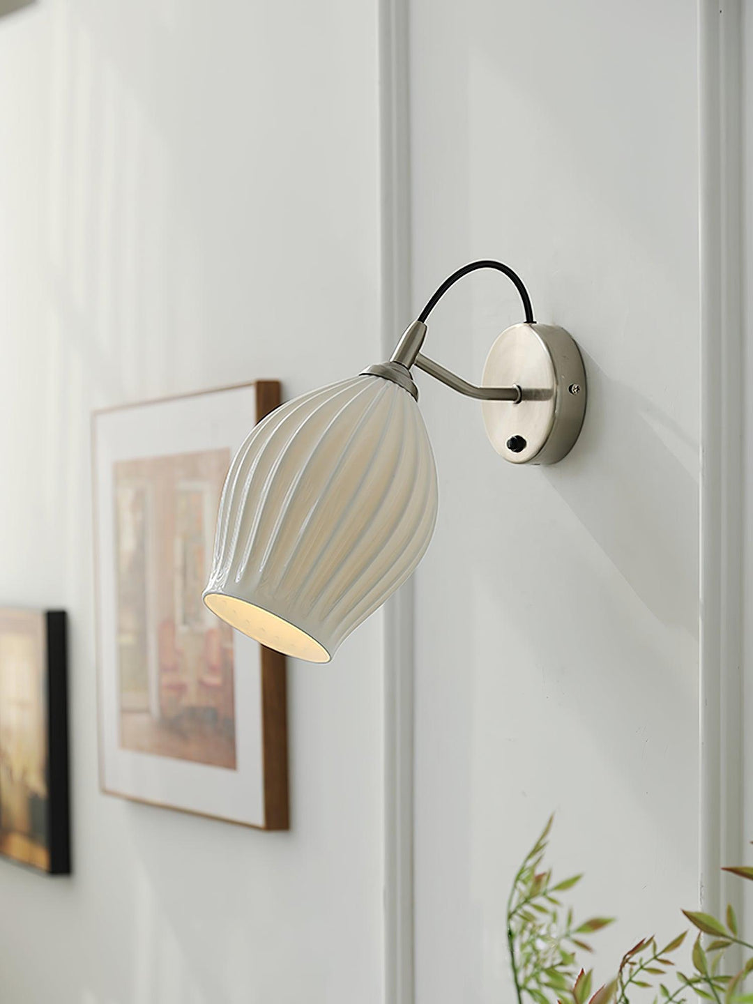 Zotalisra Moderne Minimaliste Côtes Céramique Applique Lumière - Neutralighting