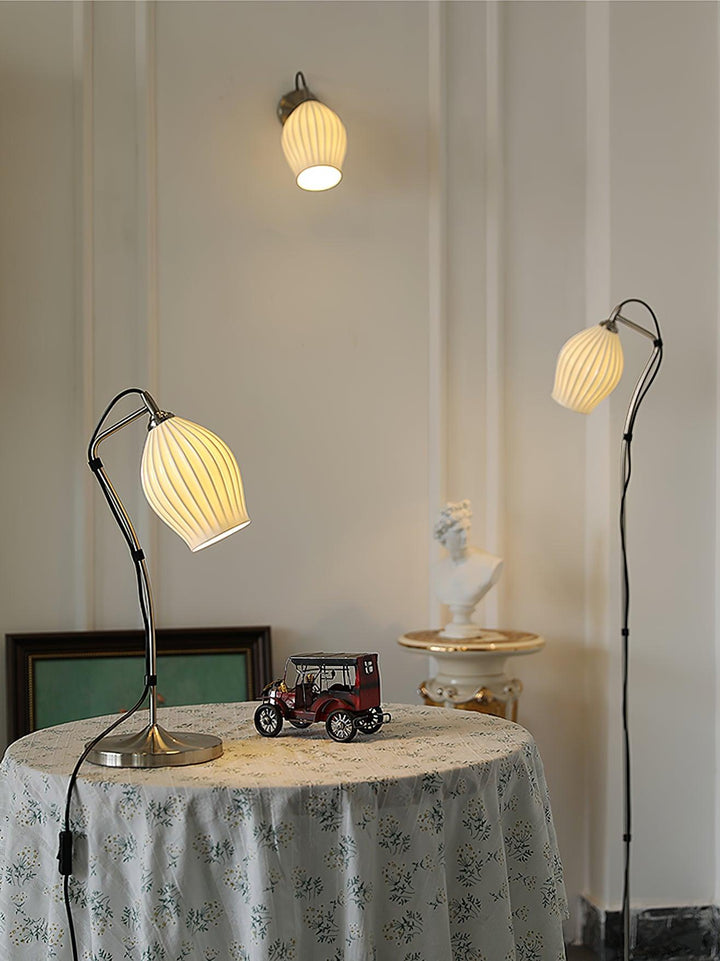 Zotalisra Moderne Minimaliste Côtes Céramique Applique Lumière - Neutralighting