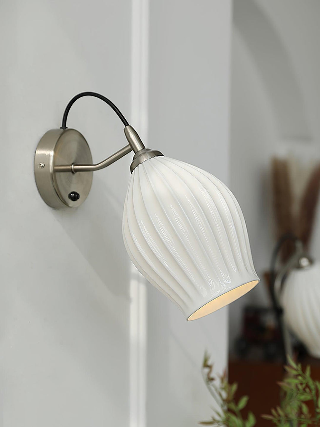 Zotalisra Moderne Minimaliste Côtes Céramique Applique Lumière - Neutralighting