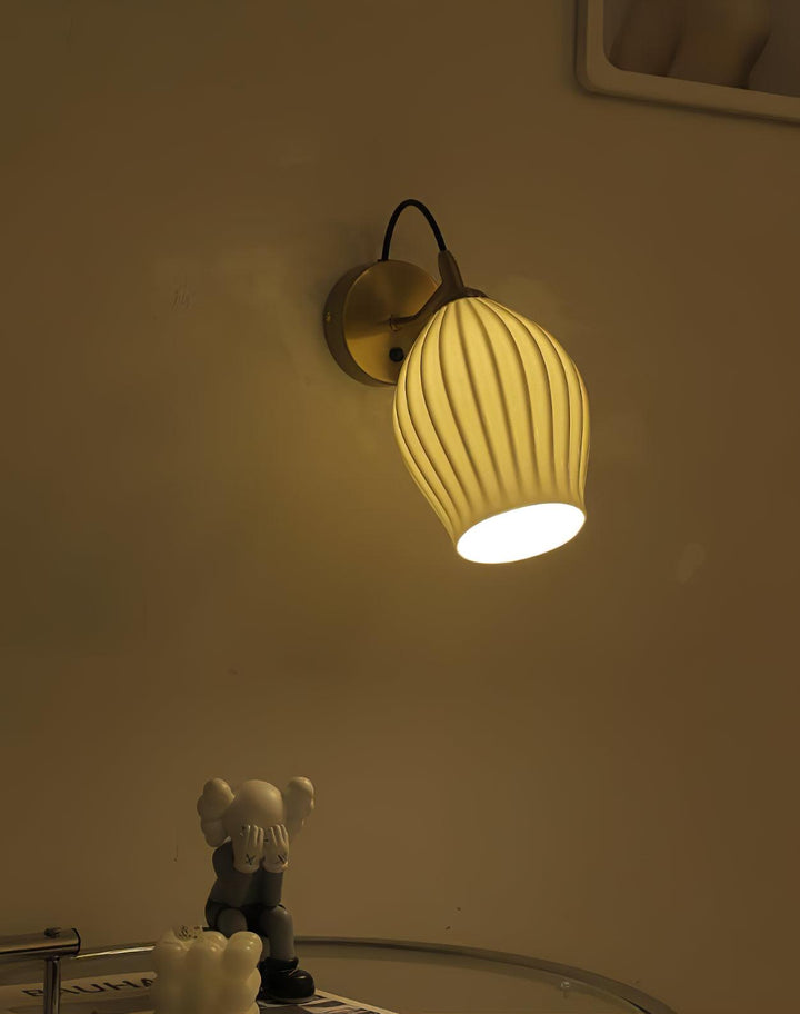Zotalisra Moderne Minimaliste Côtes Céramique Applique Lumière - Neutralighting