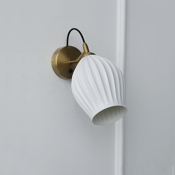 Zotalisra Moderne Minimaliste Côtes Céramique Applique Lumière - Neutralighting