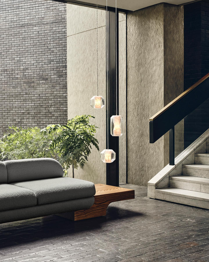 Allirila Lampe à Suspension Moderne Et Minimaliste En Verre Albâtre - Neutralighting