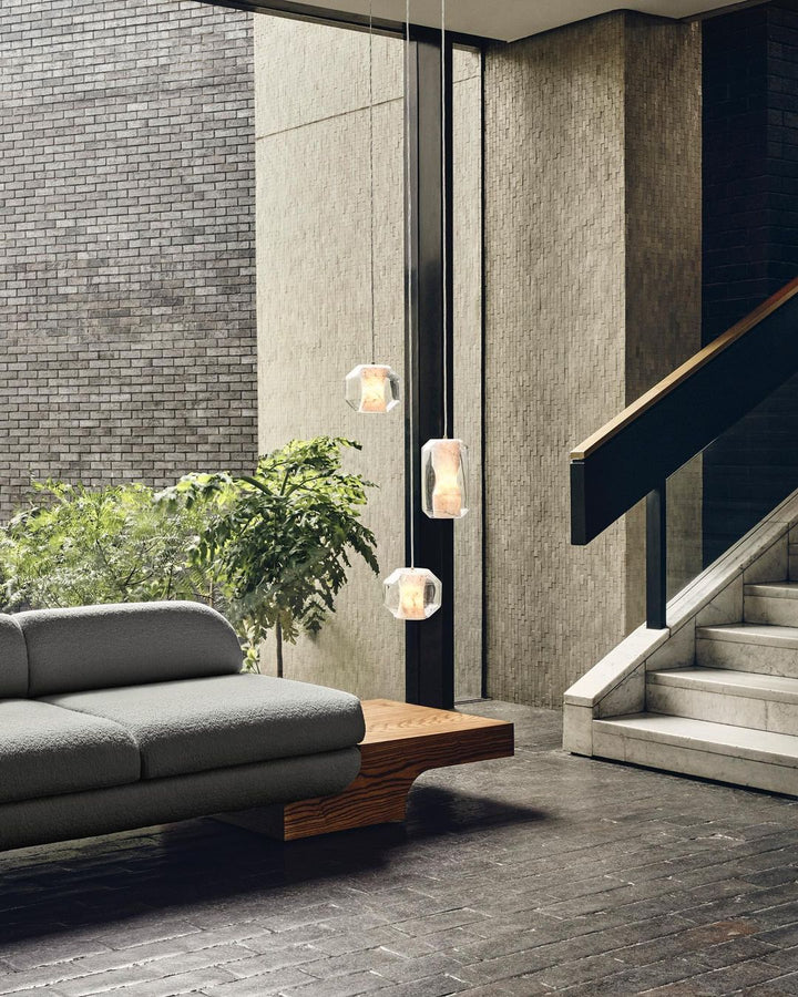 Allirila Lampe à Suspension Moderne Et Minimaliste En Verre Albâtre - Neutralighting