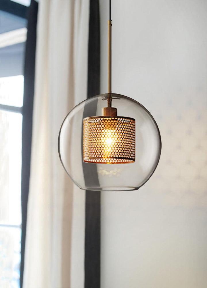 Lustra Suspension en Verre Chiswick pour Salon - Neutralighting