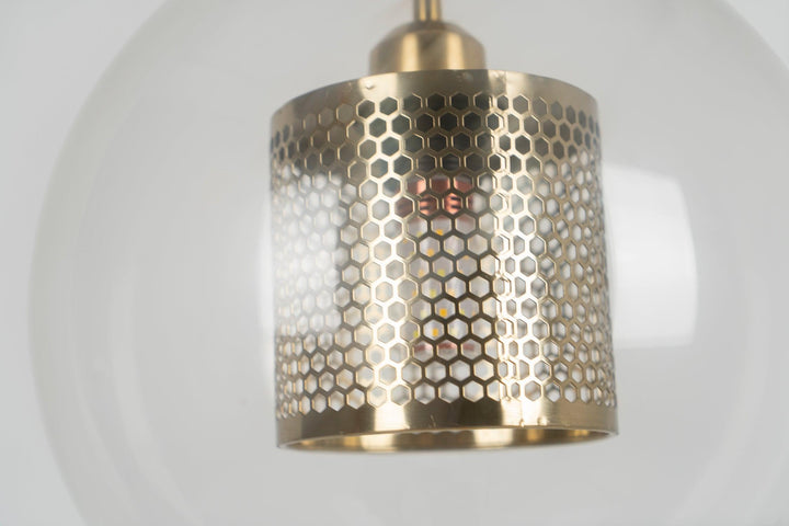 Lustra Suspension en Verre Chiswick pour Salon - Neutralighting