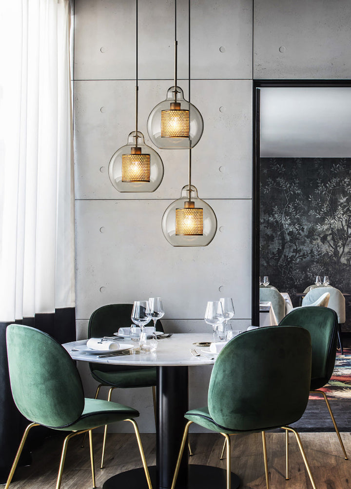 Lustra Suspension en Verre Chiswick pour Salon - Neutralighting