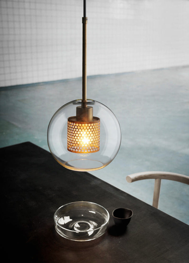 Lustra Suspension en Verre Chiswick pour Salon - Neutralighting