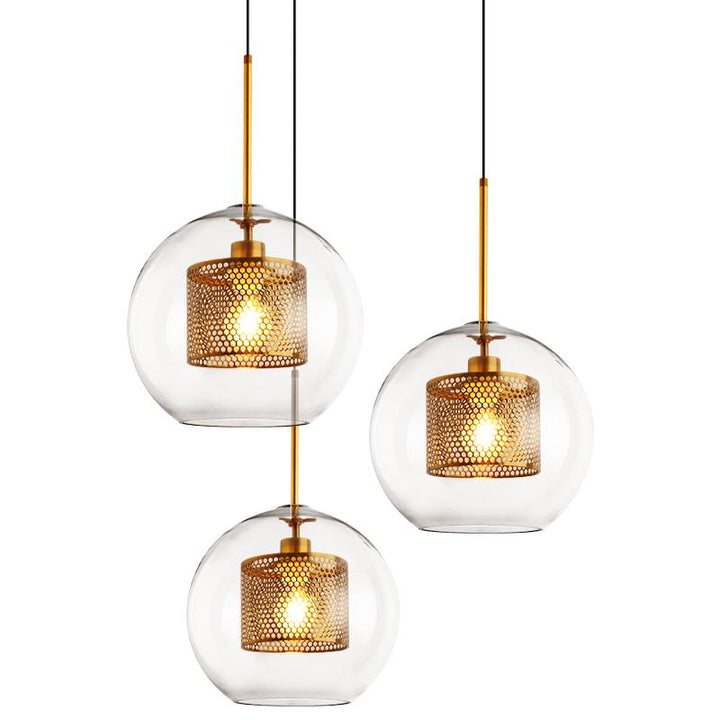 Lustra Suspension en Verre Chiswick pour Salon - Neutralighting