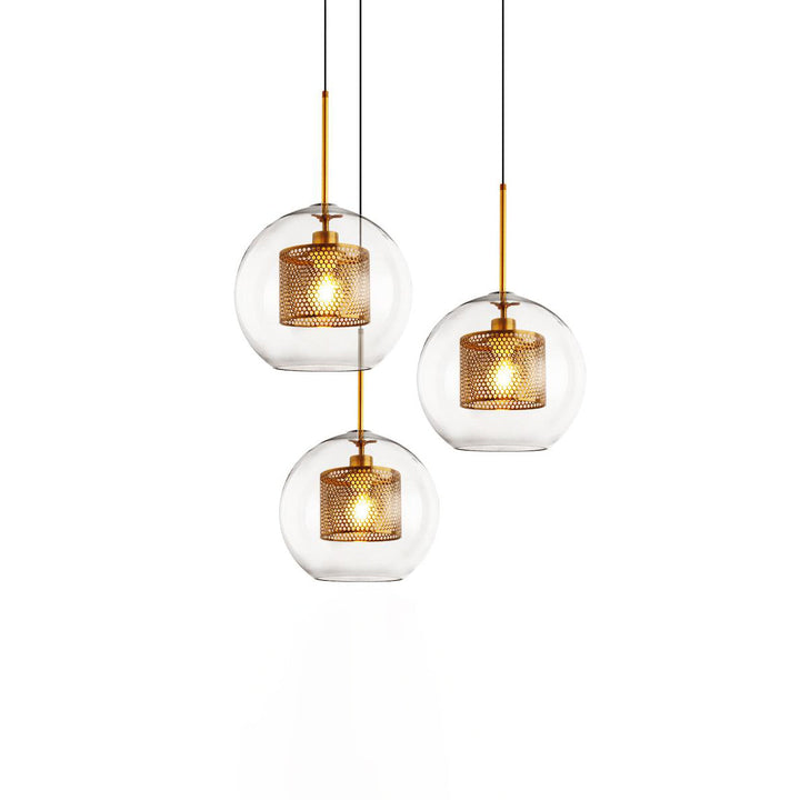 Lustra Suspension en Verre Chiswick pour Salon - Neutralighting