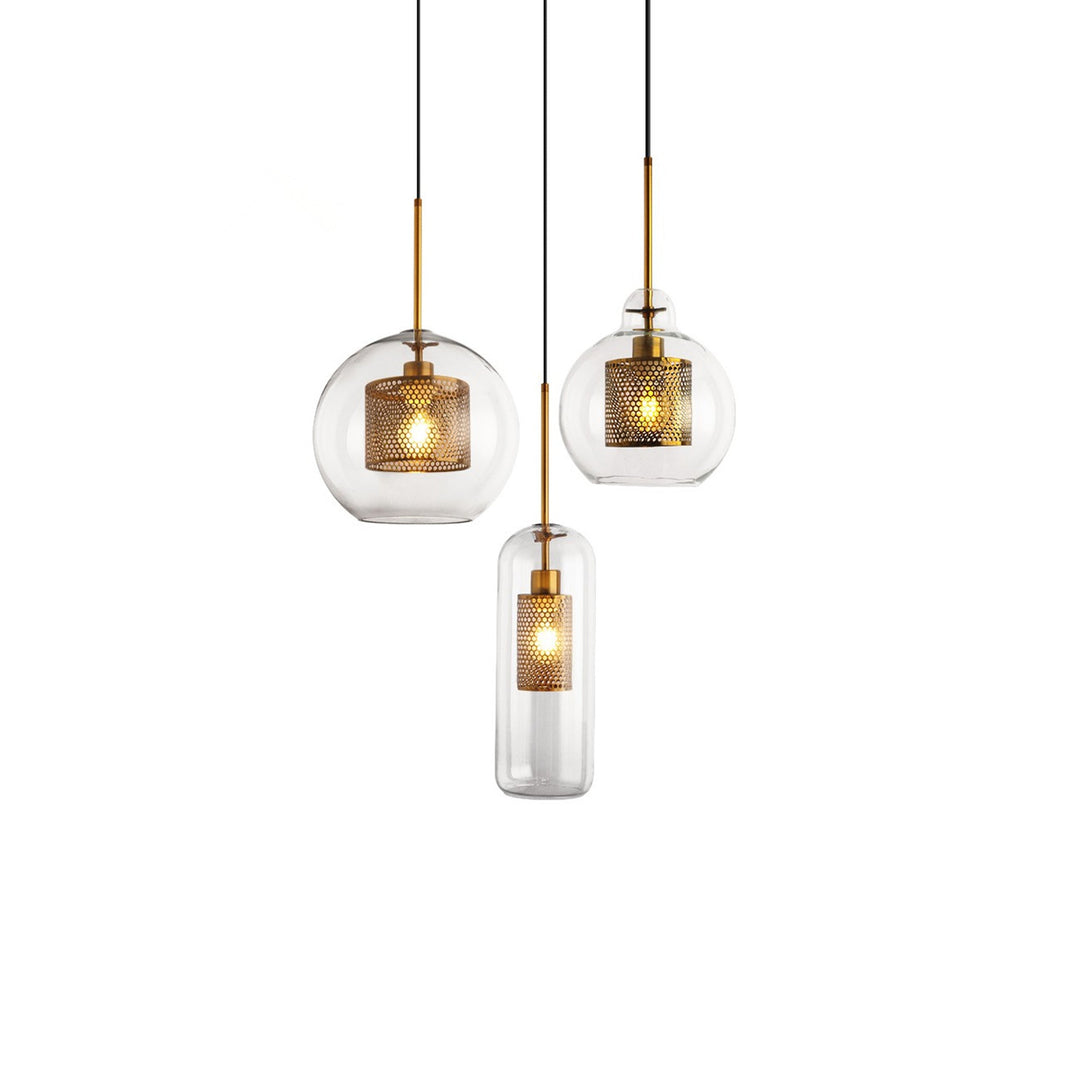 Lustra Suspension en Verre Chiswick pour Salon - Neutralighting
