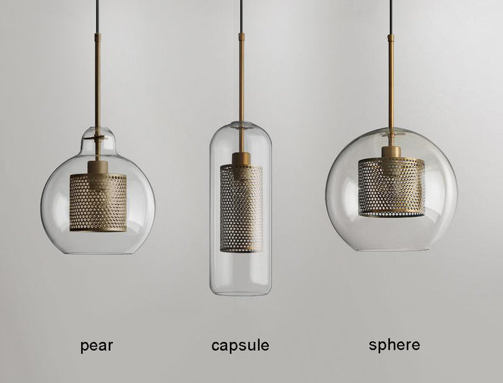 Lustra Suspension en Verre Chiswick pour Salon - Neutralighting
