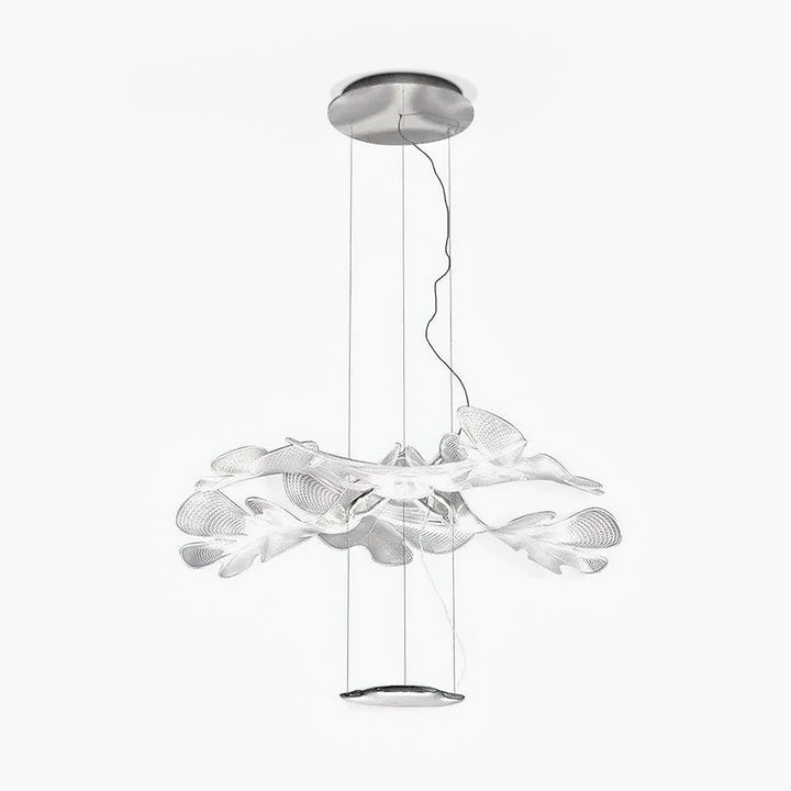 Solara Chandelier Suspension Feuille Transparente - Neutralighting