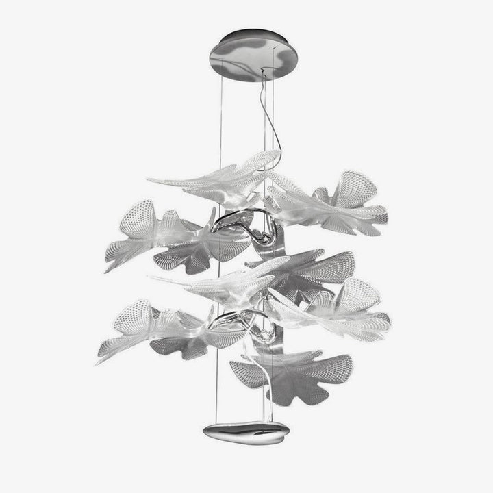 Solara Chandelier Suspension Feuille Transparente - Neutralighting