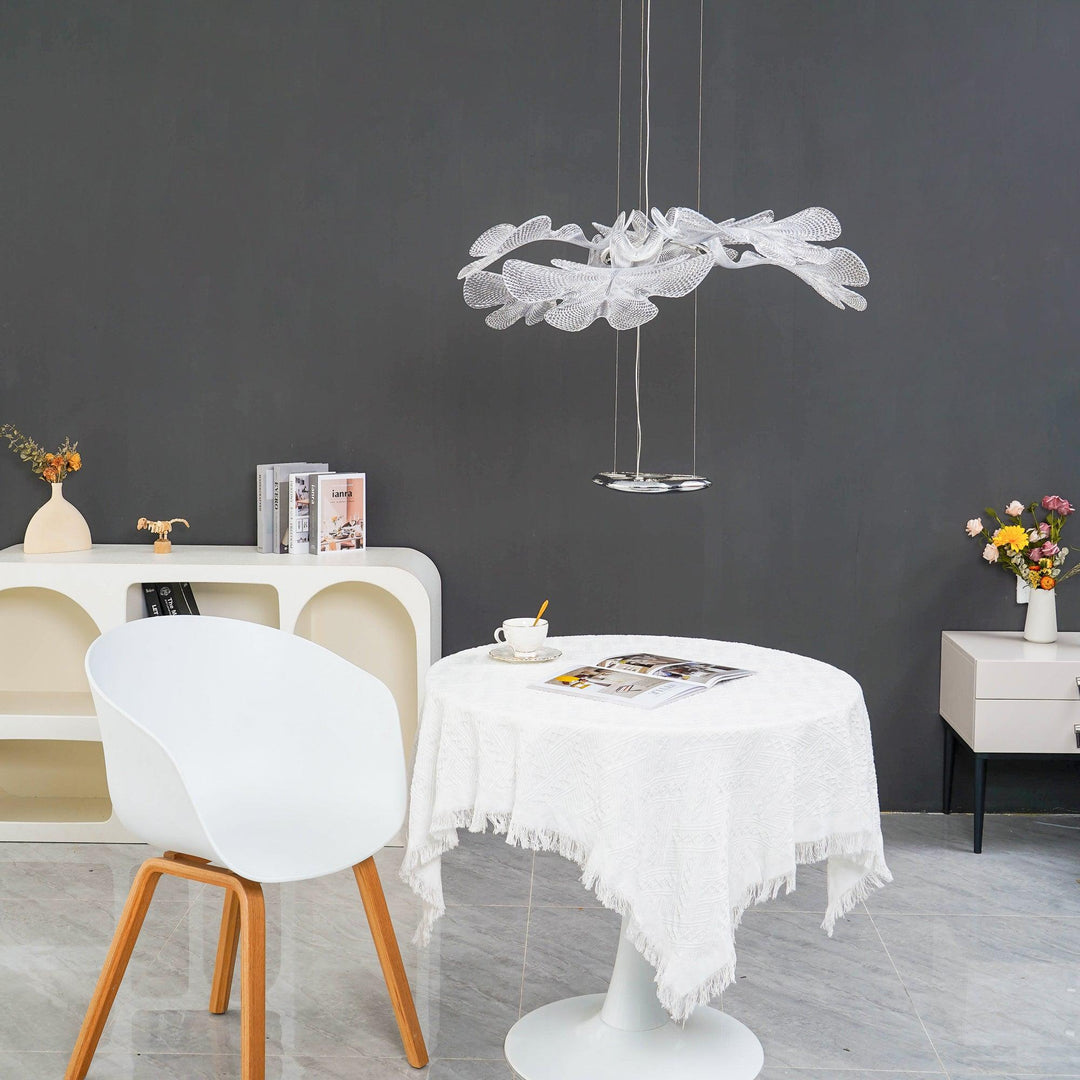 Solara Chandelier Suspension Feuille Transparente - Neutralighting