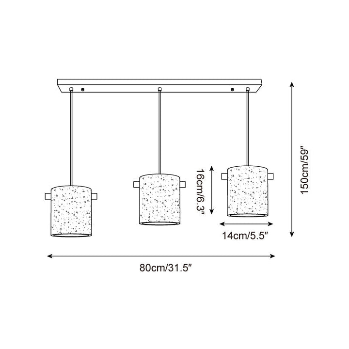 Gavilo Suspension en Travertin - Neutralighting