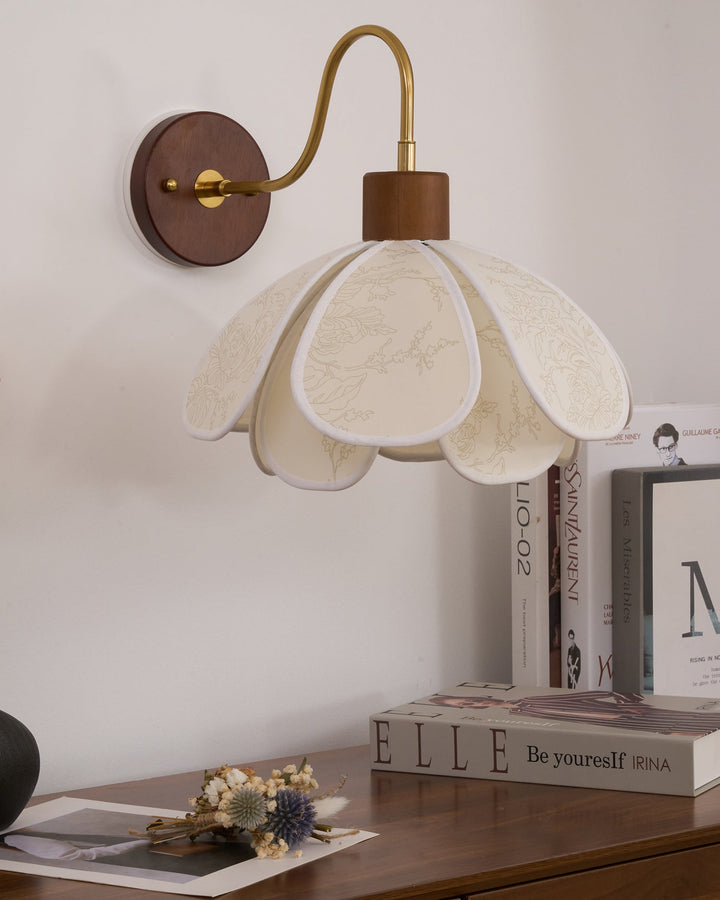 Florayne Applique Murale Florale Vintage en Verre - Neutralighting