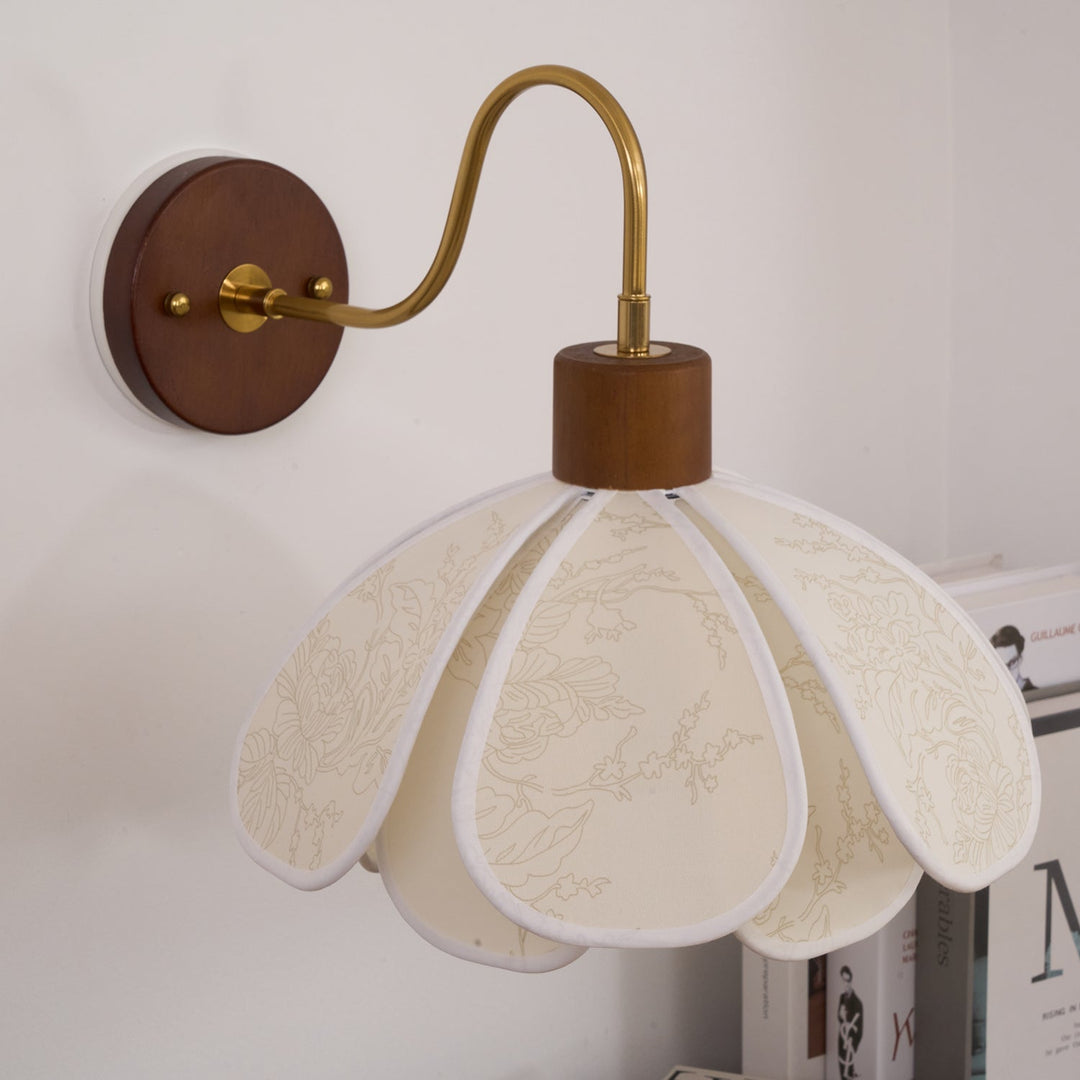 Florayne Applique Murale Florale Vintage en Verre - Neutralighting