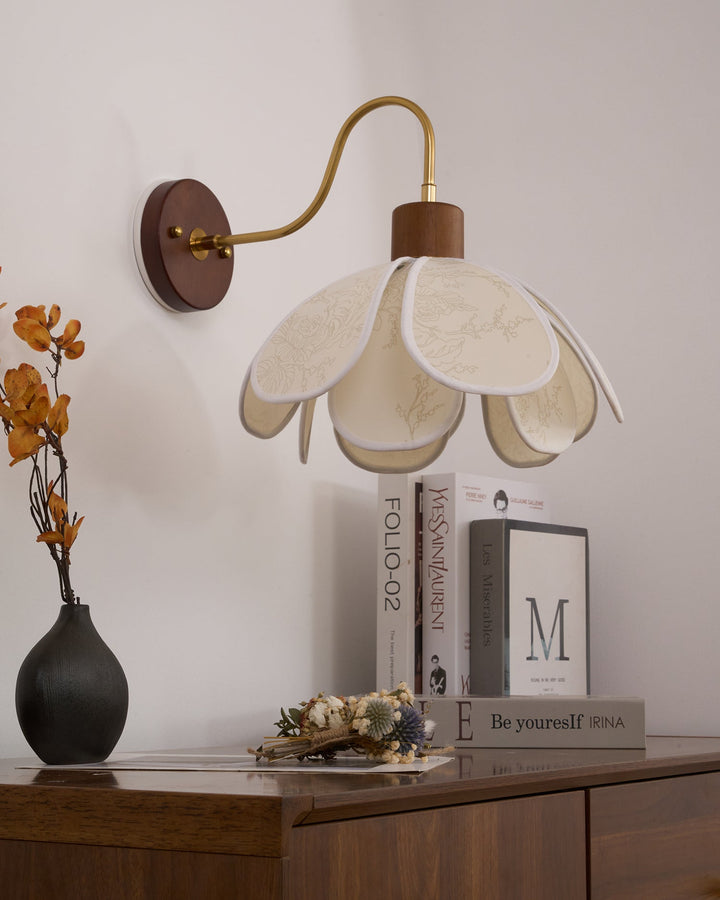Florayne Applique Murale Florale Vintage en Verre - Neutralighting