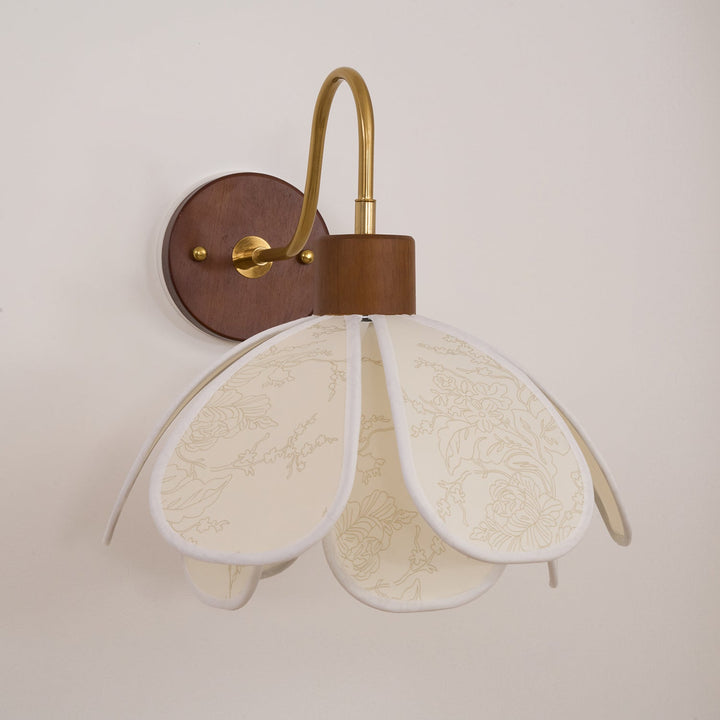 Florayne Applique Murale Florale Vintage en Verre - Neutralighting
