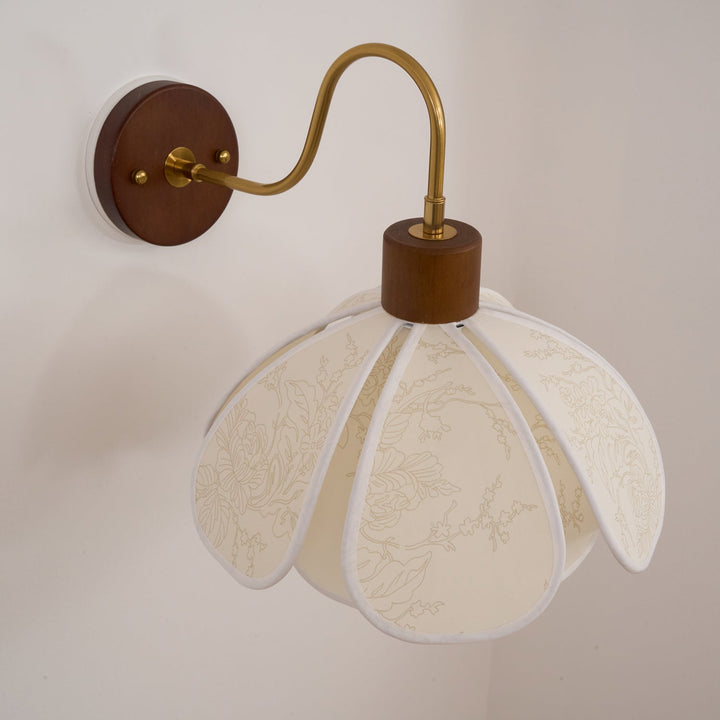 Florayne Applique Murale Florale Vintage en Verre - Neutralighting