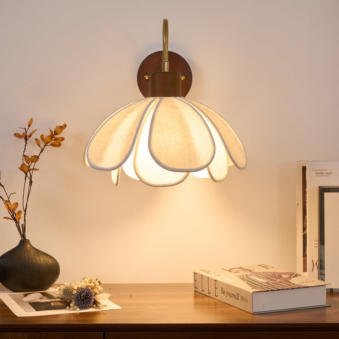 Florayne Applique Murale Florale Vintage en Verre - Neutralighting