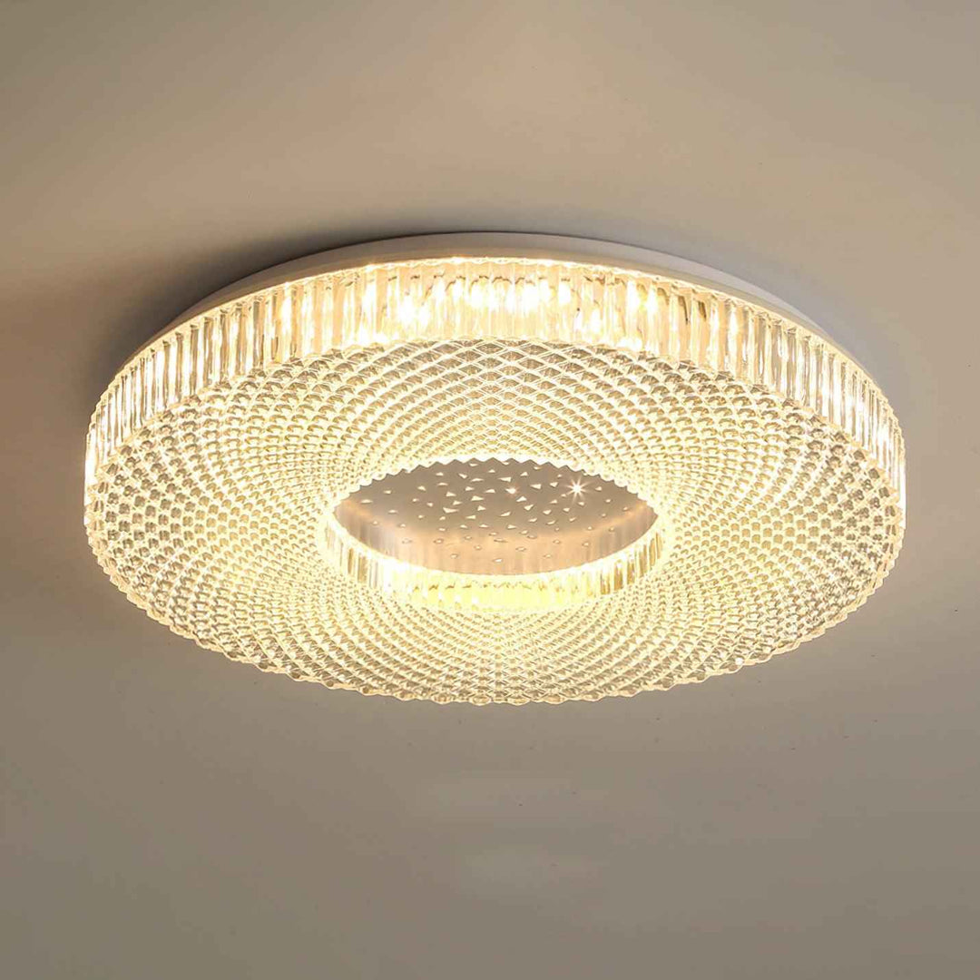 Lustra Acrylique 40cm Blanc LED