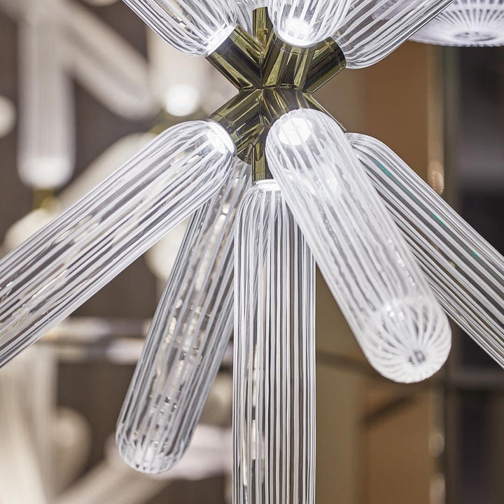 Solara Lampe à suspension en cristal cylindrique Cipher contemporaine - Neutralighting