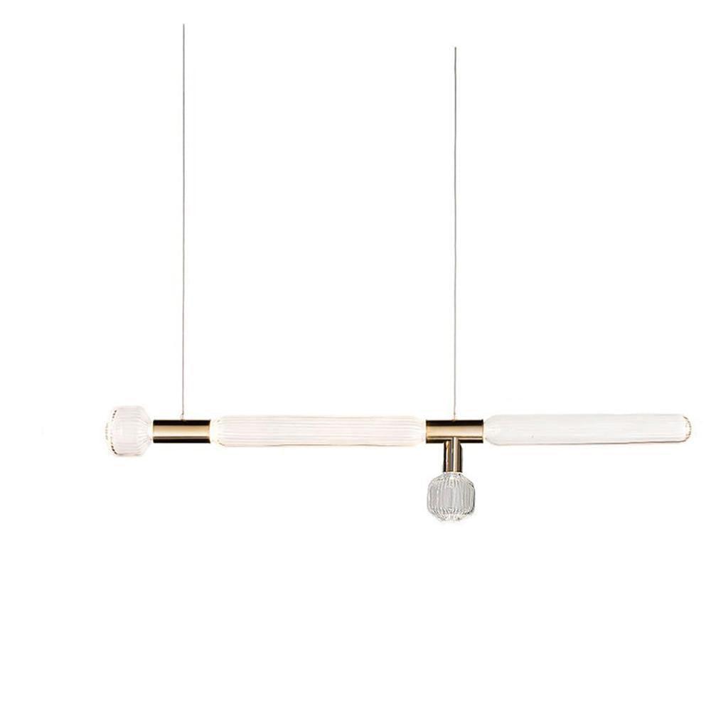 Solara Lampe à suspension en cristal cylindrique Cipher contemporaine - Neutralighting
