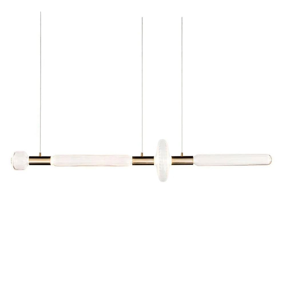 Solara Lampe à suspension en cristal cylindrique Cipher contemporaine - Neutralighting