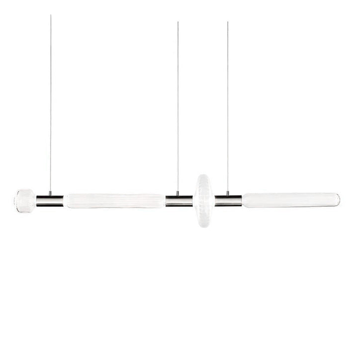 Solara Lampe à suspension en cristal cylindrique Cipher contemporaine - Neutralighting
