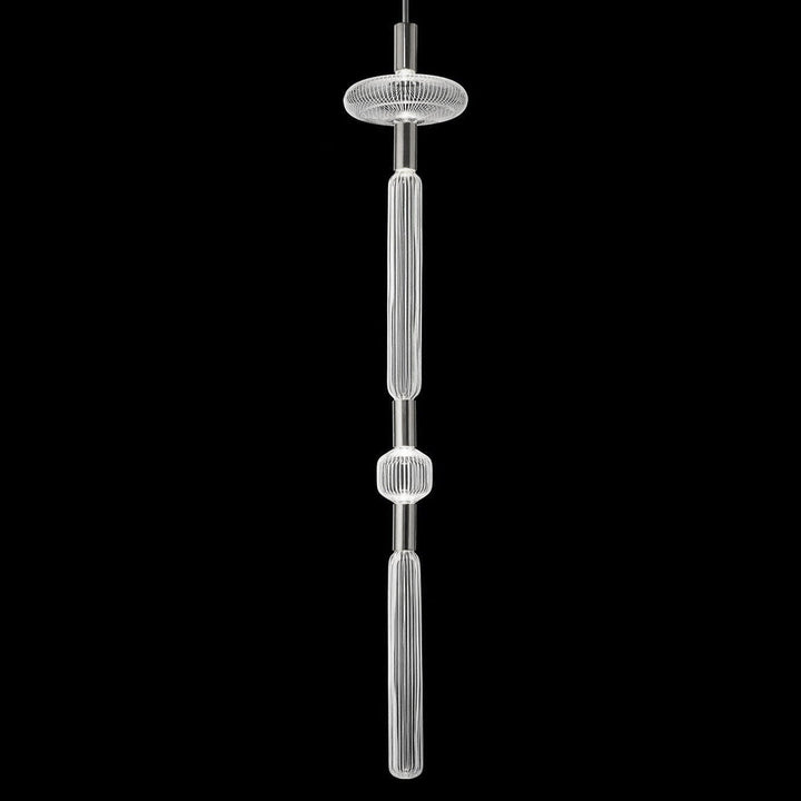 Solara Lampe à suspension en cristal cylindrique Cipher contemporaine - Neutralighting