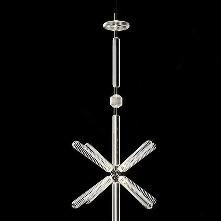 Solara Lampe à suspension en cristal cylindrique Cipher contemporaine - Neutralighting
