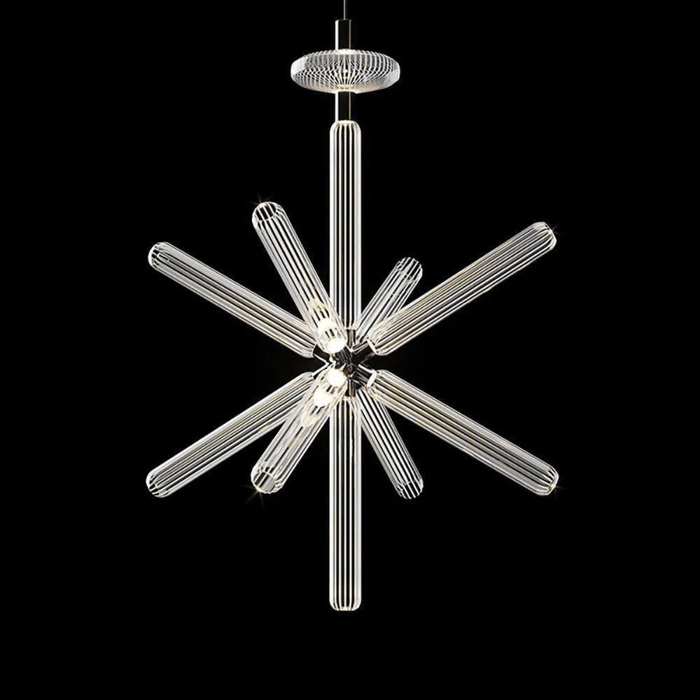Solara Lampe à suspension en cristal cylindrique Cipher contemporaine - Neutralighting