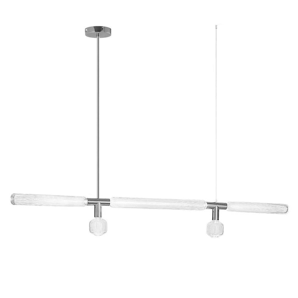 Solara Lampe à suspension en cristal cylindrique Cipher contemporaine - Neutralighting