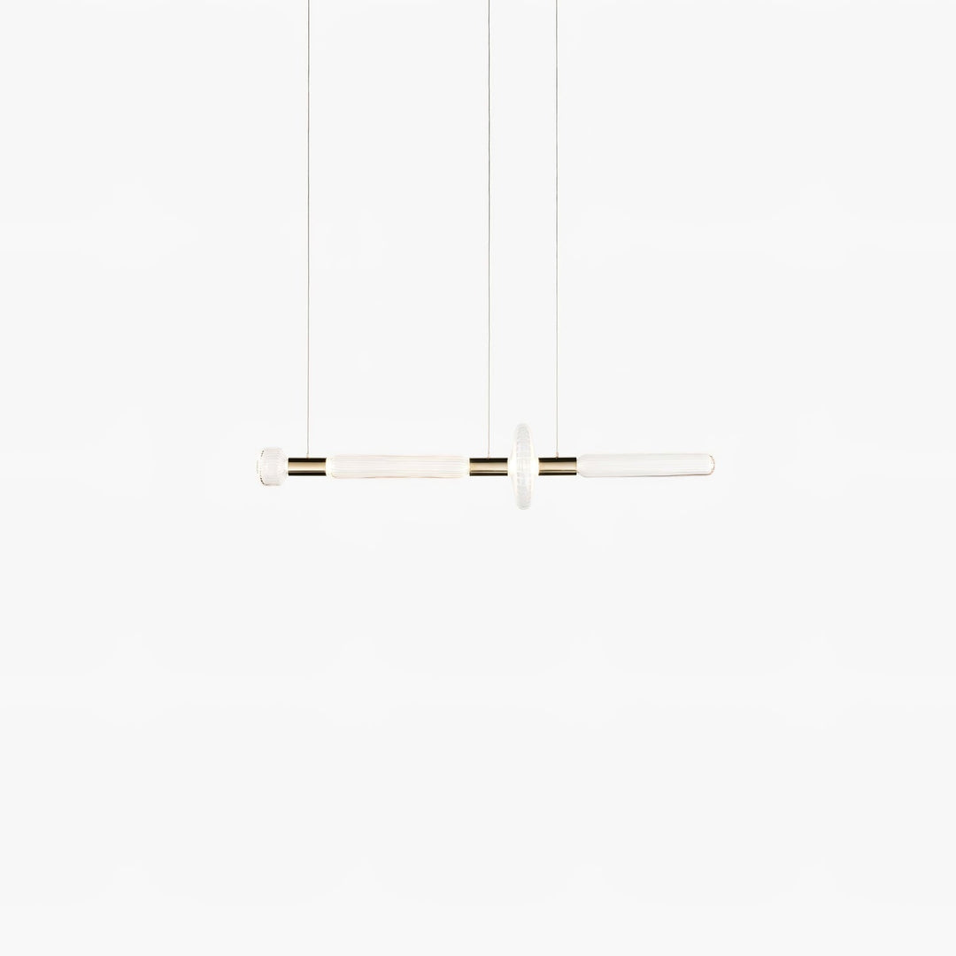 Solara Lampe à suspension en cristal cylindrique Cipher contemporaine - Neutralighting