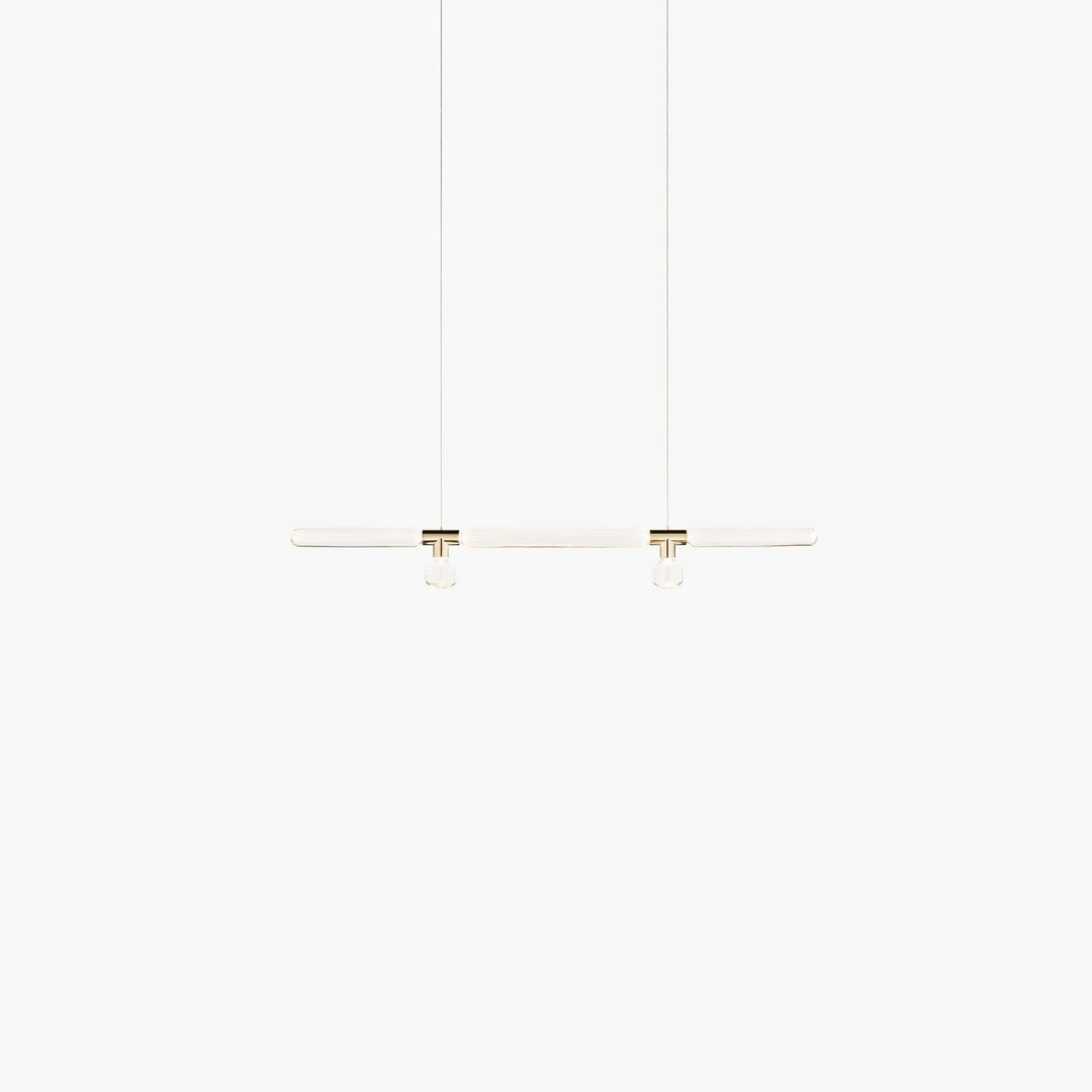 Solara Lampe à suspension en cristal cylindrique Cipher contemporaine - Neutralighting