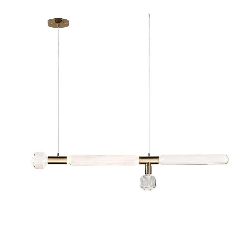 Solara Lampe à suspension en cristal cylindrique Cipher contemporaine - Neutralighting