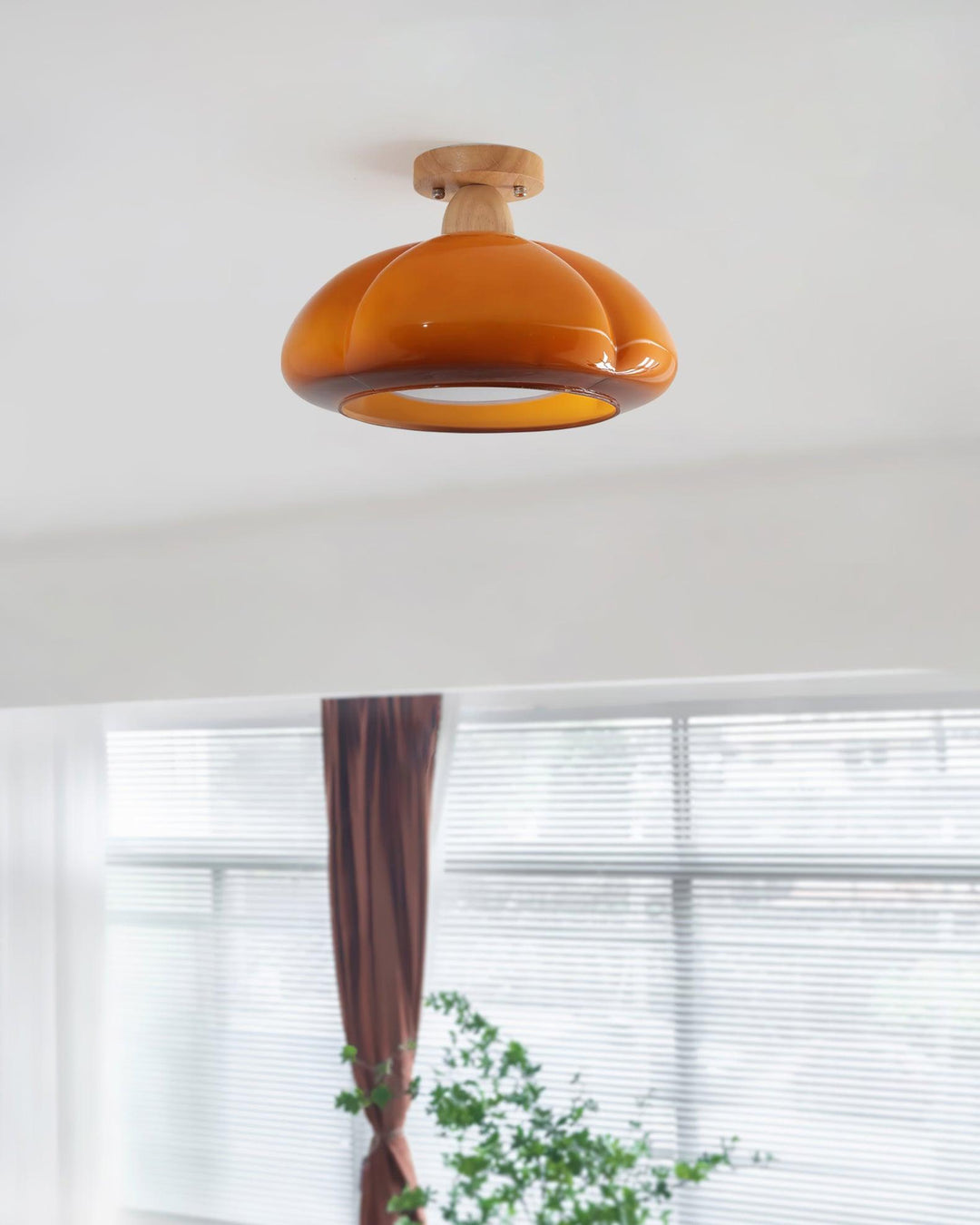 Ambrina Plafonnier Semi-Encastré Verre Ambre - Neutralighting
