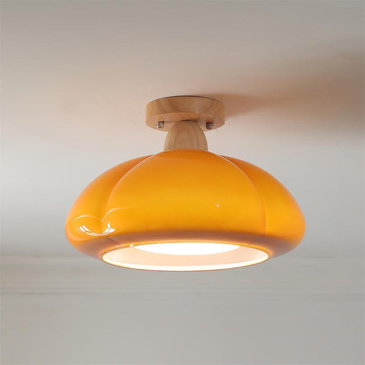 Ambrina Plafonnier Semi-Encastré Verre Ambre - Neutralighting