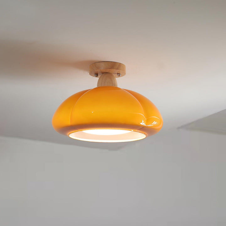 Ambrina Plafonnier Semi-Encastré Verre Ambre - Neutralighting