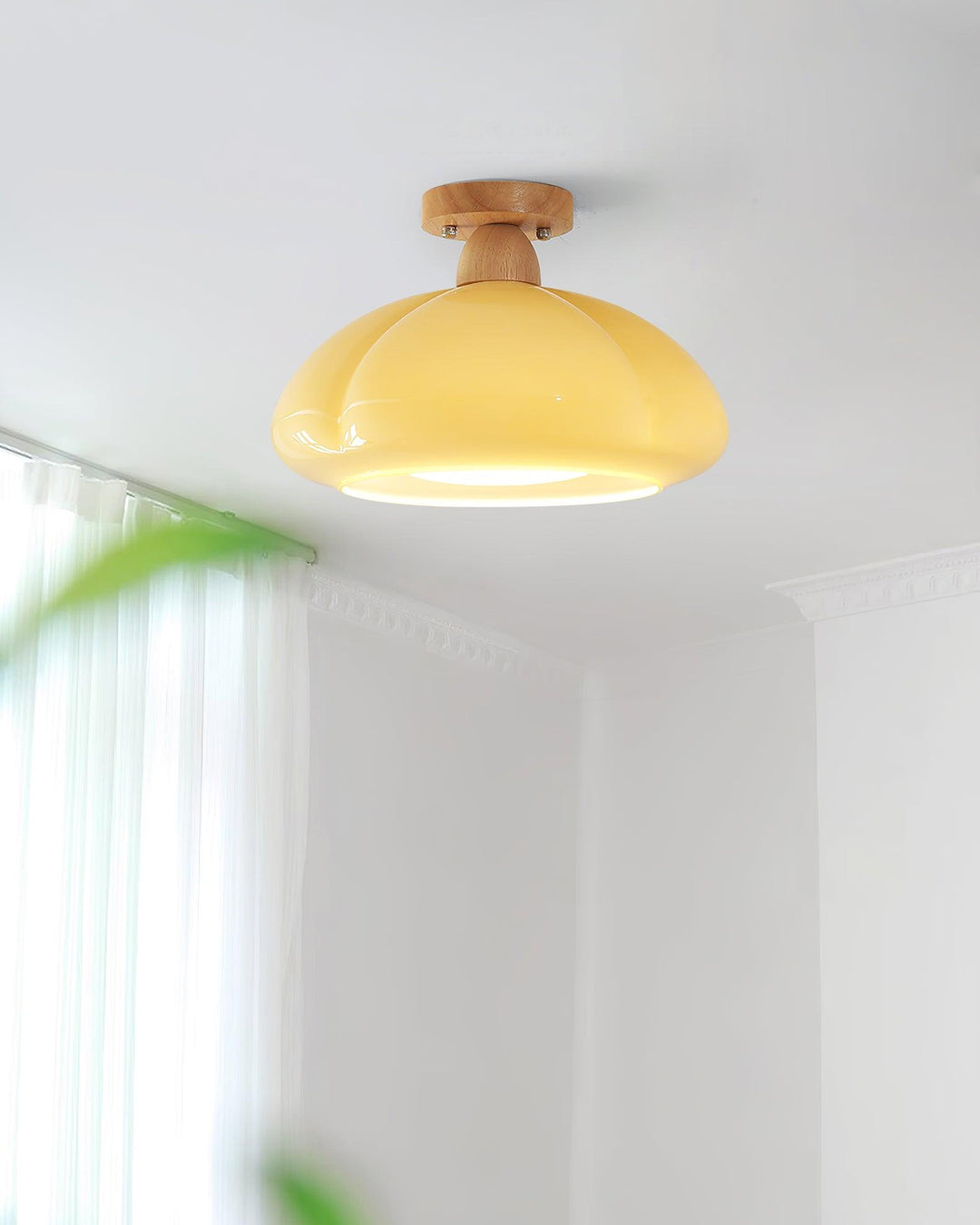 Ambrina Plafonnier Semi-Encastré Verre Ambre - Neutralighting