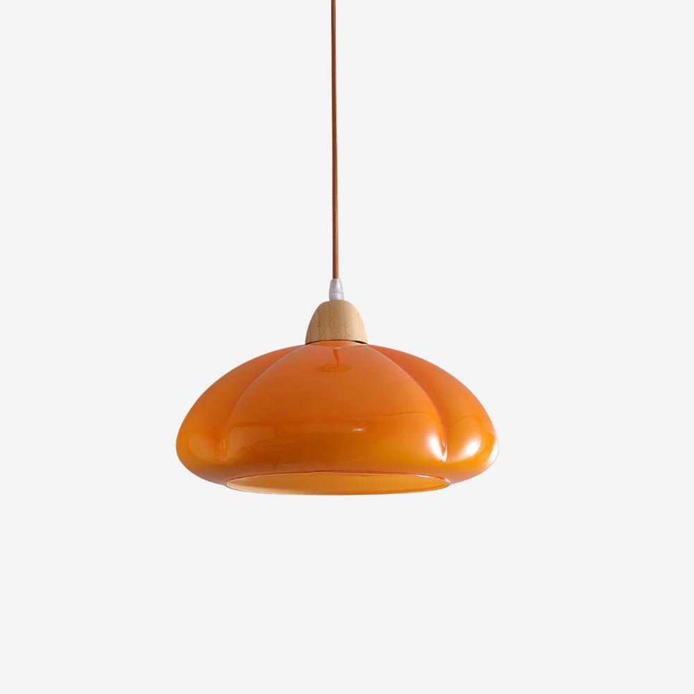 Suspension Arrondi Verre Ombre Bois Espiègle Moderne - Neutralighting