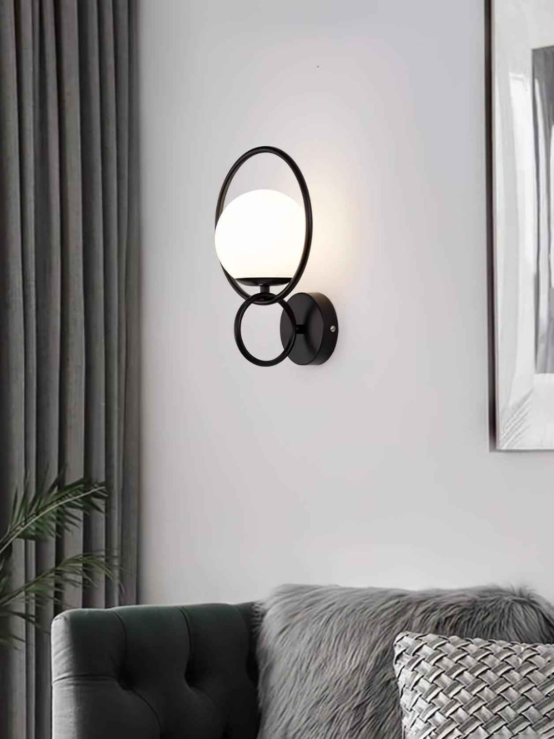 Jaxon Verre 23cm Noir LED