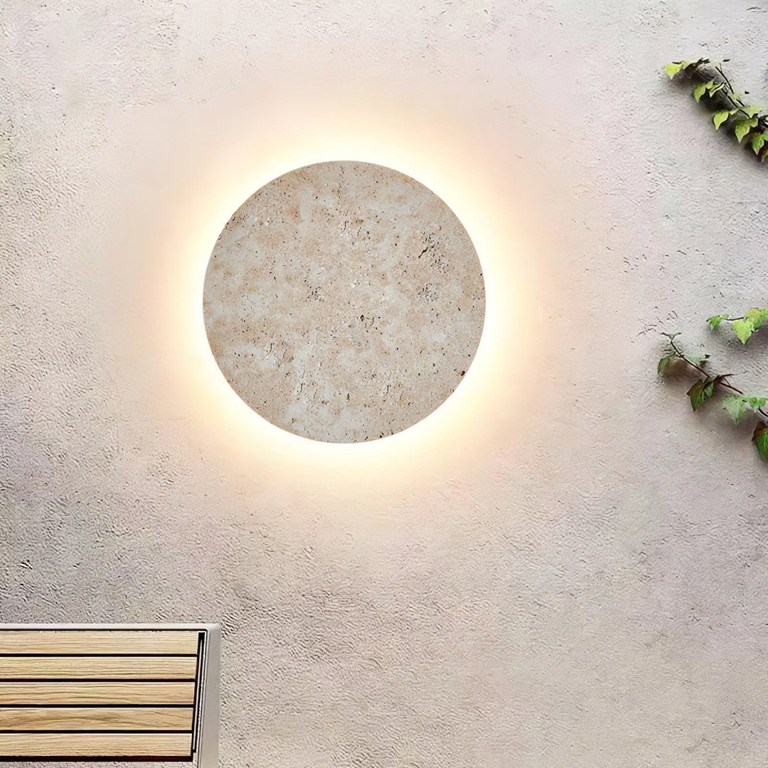 Aurzoren Applique Murale Minimaliste en Travertin - Neutralighting